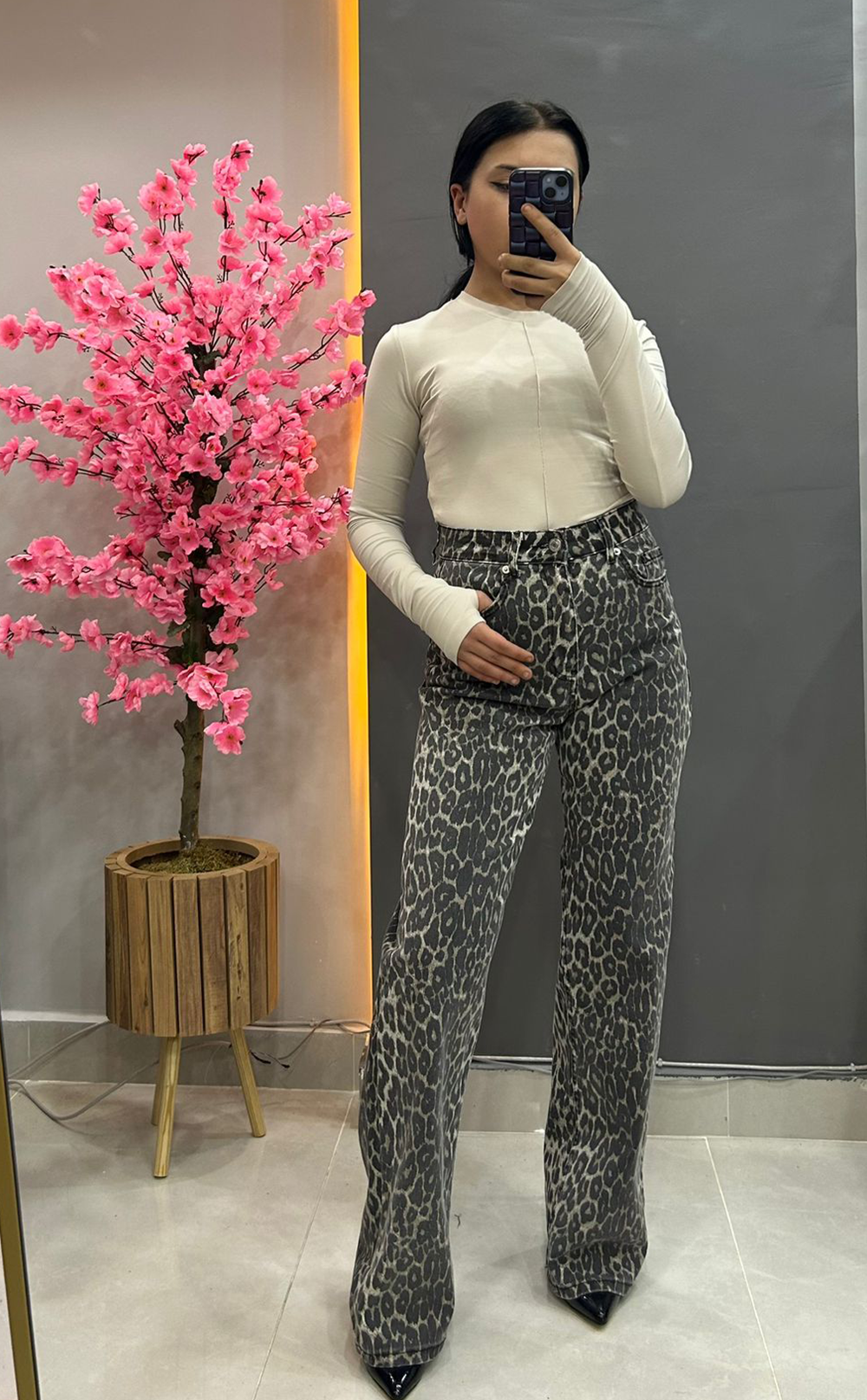 Bisiklet Yaka Uzun Kollu Crop